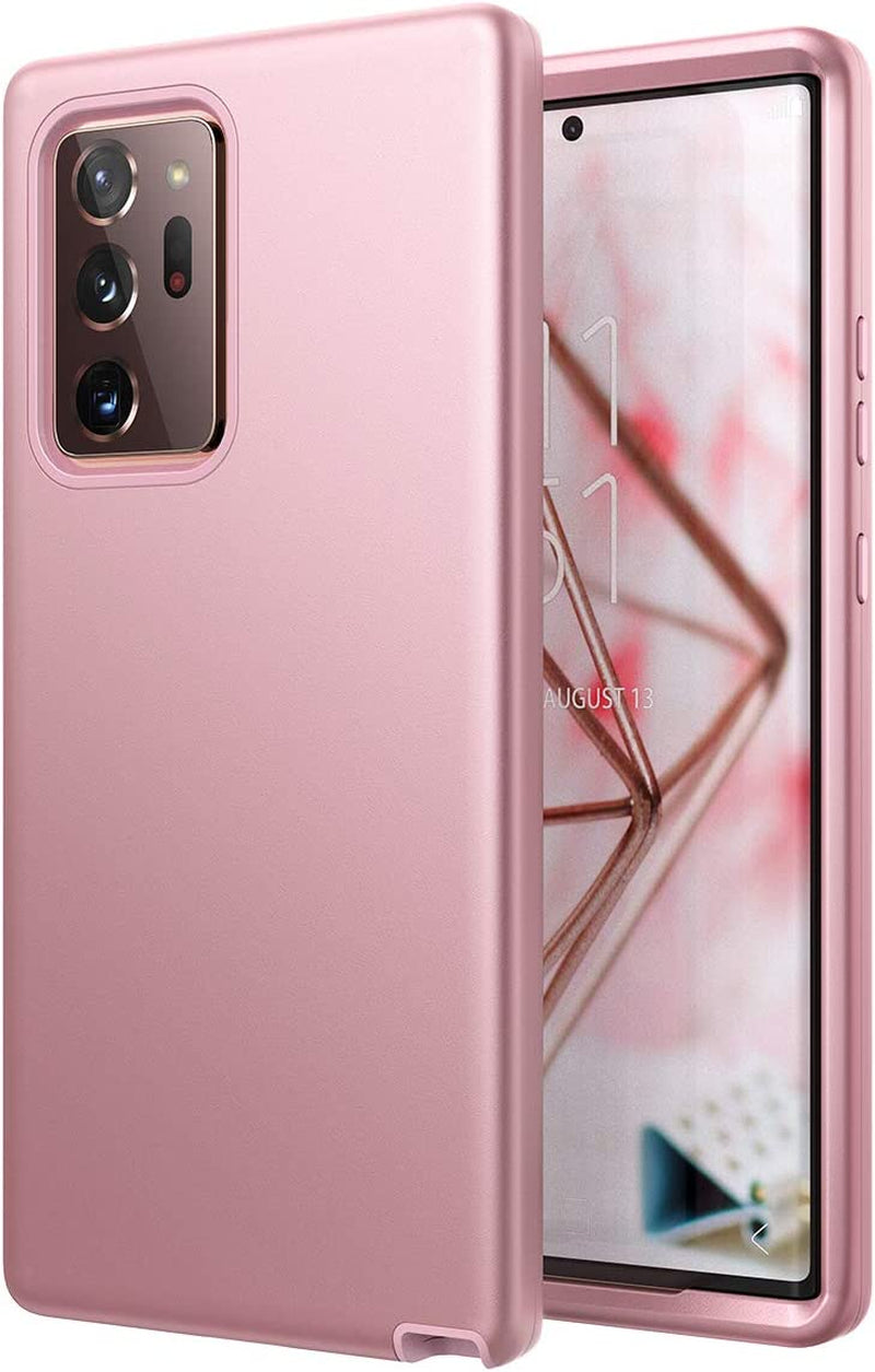 Welovecase for Galaxy Note 20 Ultra Case, Cover 3 in 1 Full Body Heavy Duty Protection Hybrid Shockproof TPU Bumper Protective Case for Samsung Galaxy Note 20 Ultra 6.9Inch Purple  WeLoveCase Rose Gold  