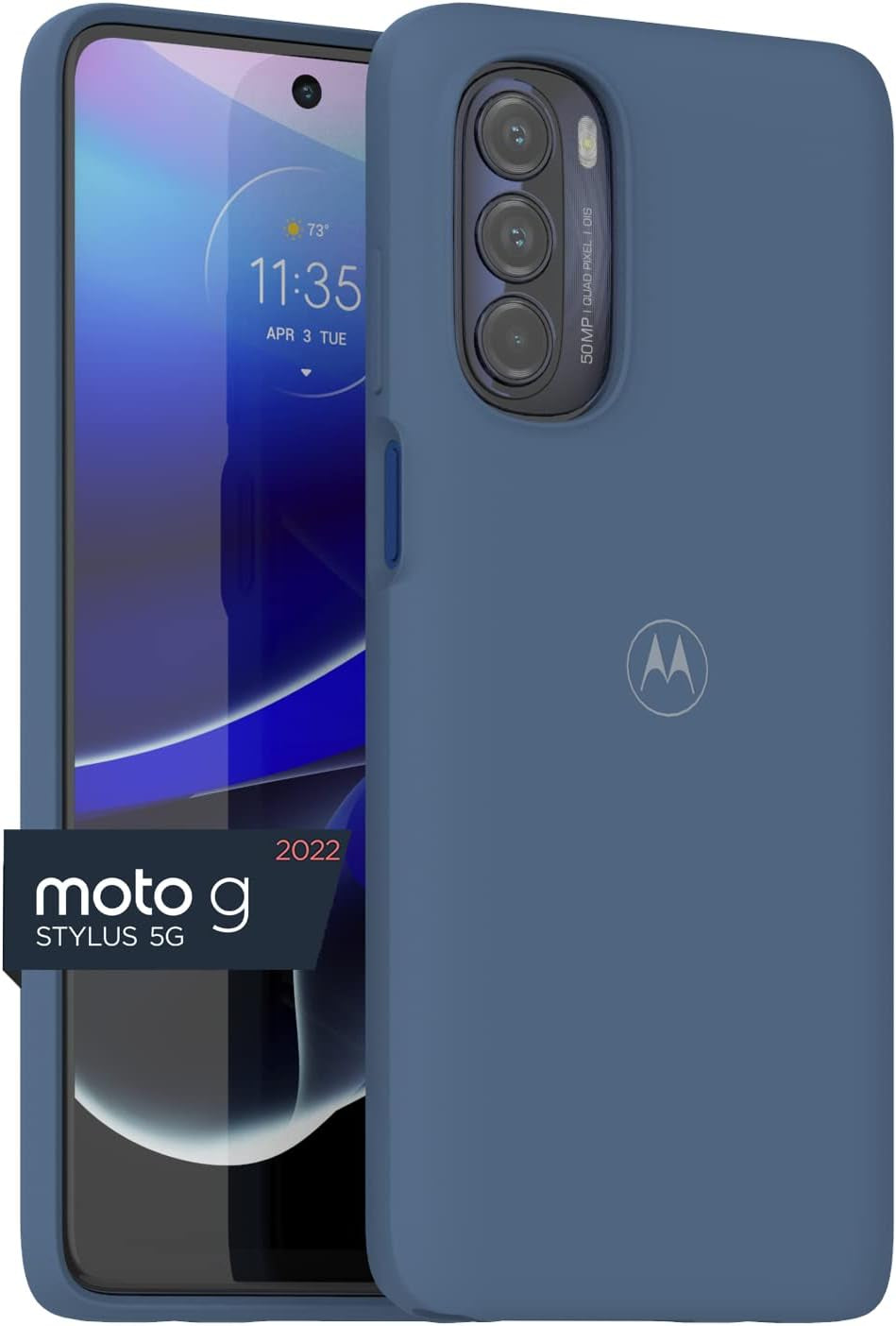 Motorola Moto G Stylus 5G (2022) Marsala Red Protective Case - Slim Fit, Shock Absorbing, Camera Protector  Salom America Company Dusk Blue Case 