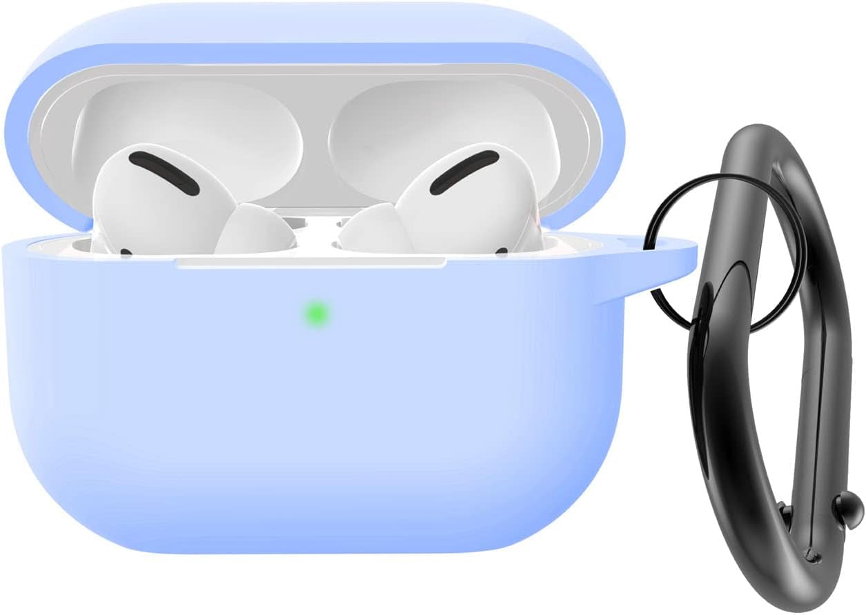 AGAOSH for Airpods Pro 2Nd Generation Case Cover with Keychain,Soft Silicone Skin Cover Protective Case for New Apple Airpods Pro Gen 2 Case 2022 Charging Case for Women Men Girl [Front LED Visible]  AGAOSH Sky Blue  