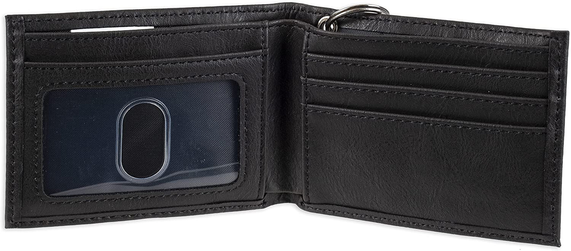 Dickies Men'S Bifold Wallet-High Security with ID Window and Credit Card Pockets, Classic Black, One Size  Randa Accessories   