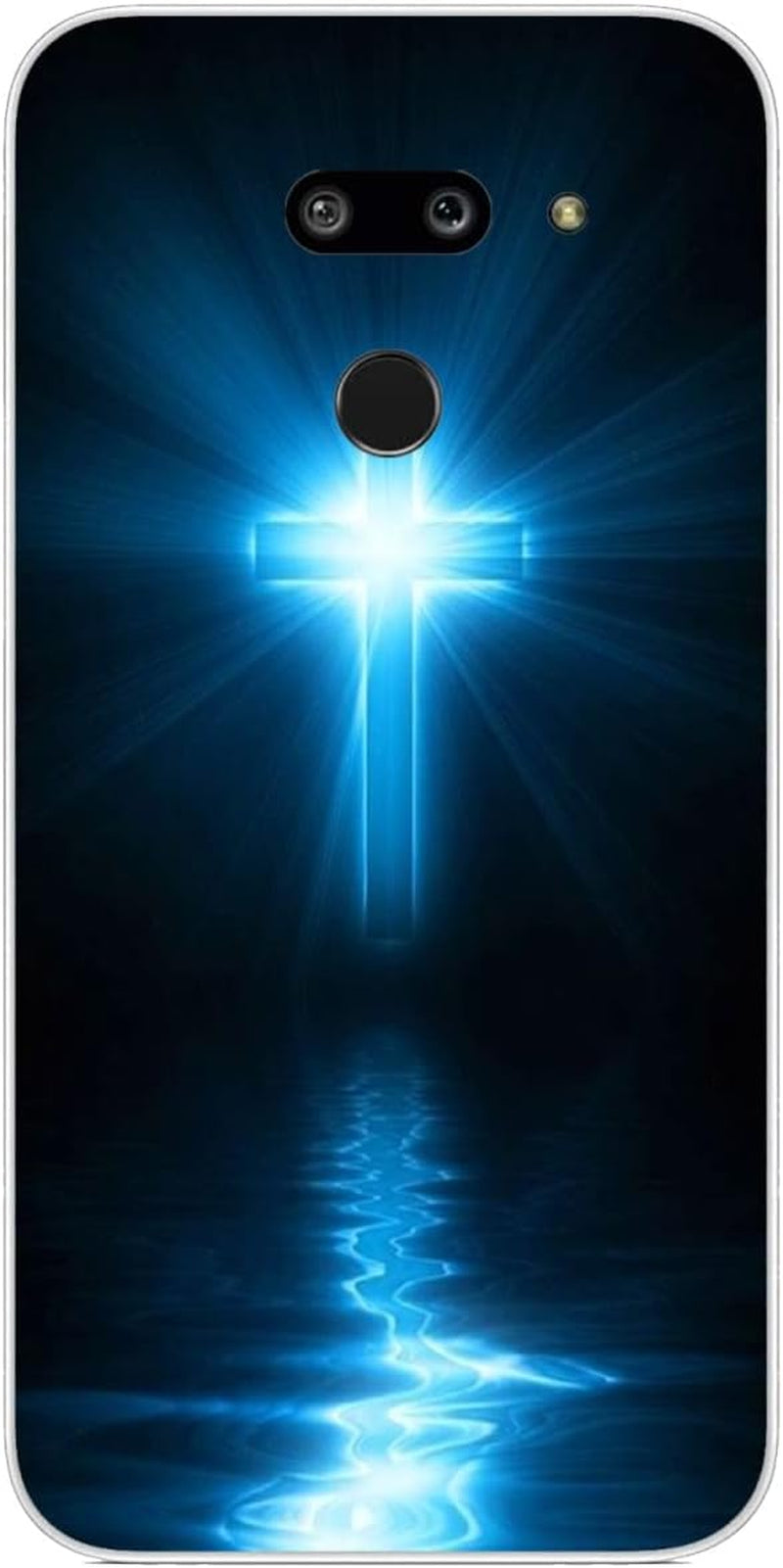 Compatible with LG G8 | LG G8 Thinq Case Cross 441 Cool Kids Girls Women Man Soft Flexible TPU Silicone Phone Case Clear  PTGVCTA Jesus Christ 410  