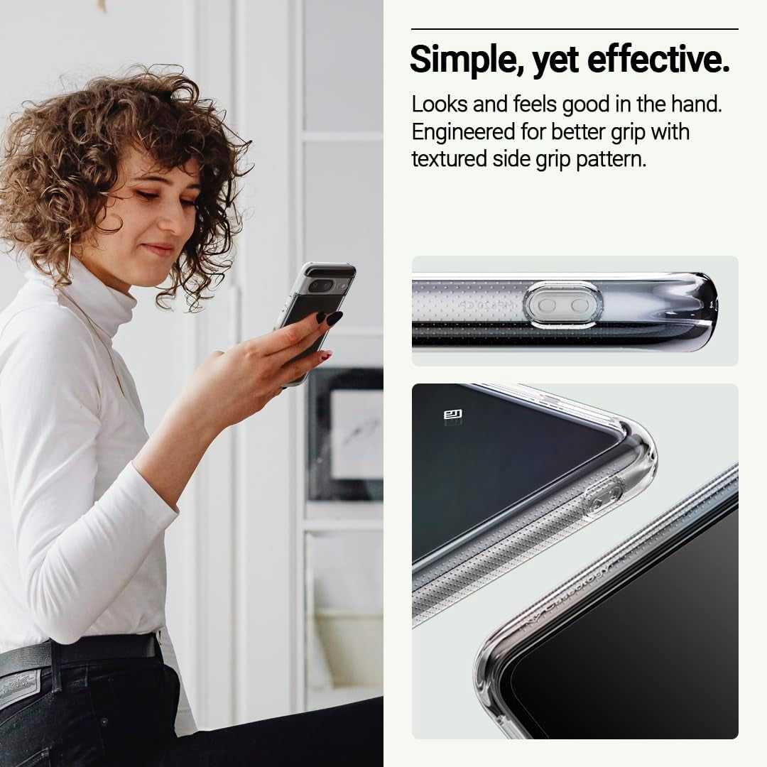 Caseology Capella Crystal Clear Case Compatible with Google Pixel 8 Case 5G [Military Grade Drop Tested](2023) - Crystal Clear  Caseology   