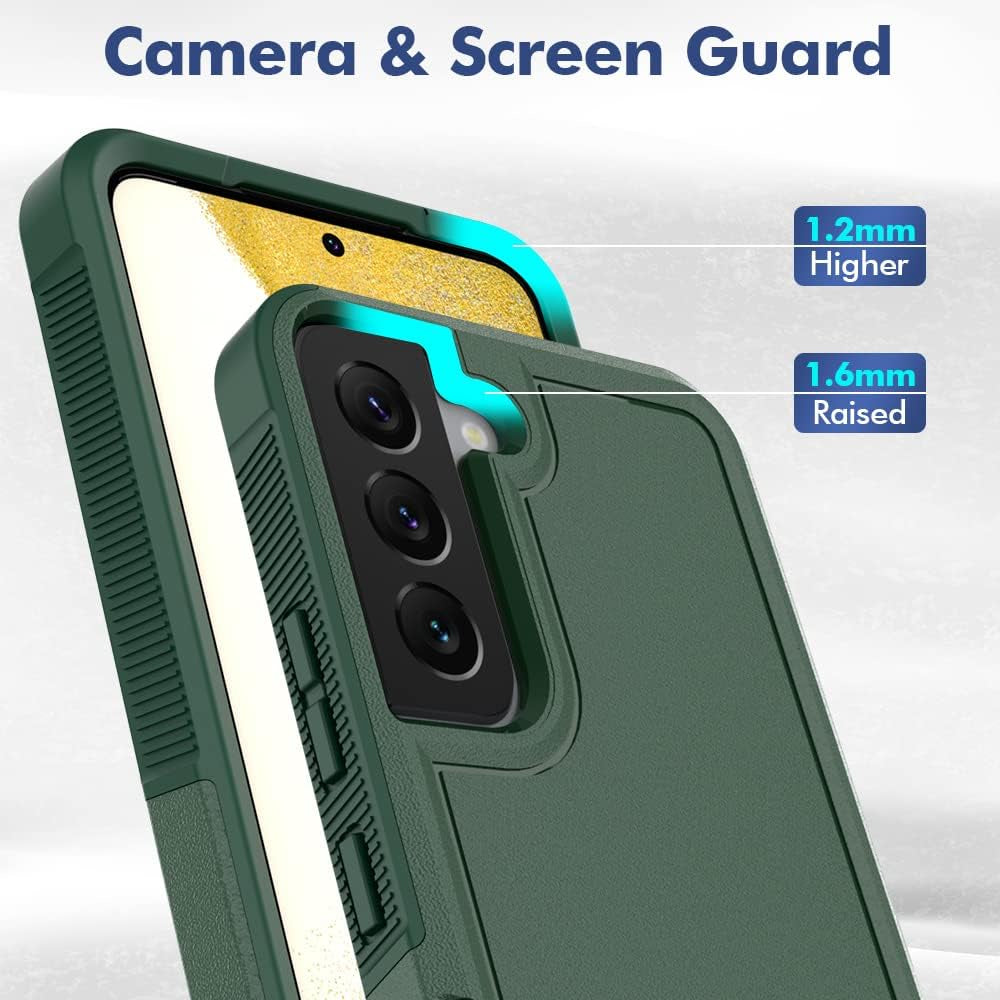 WOGROO Galaxy S22 Case, Samsung S22 Case, Shockproof, Strong and Durable Phone Protective Case for Samsung Galaxy S22, Green  WOGROO   