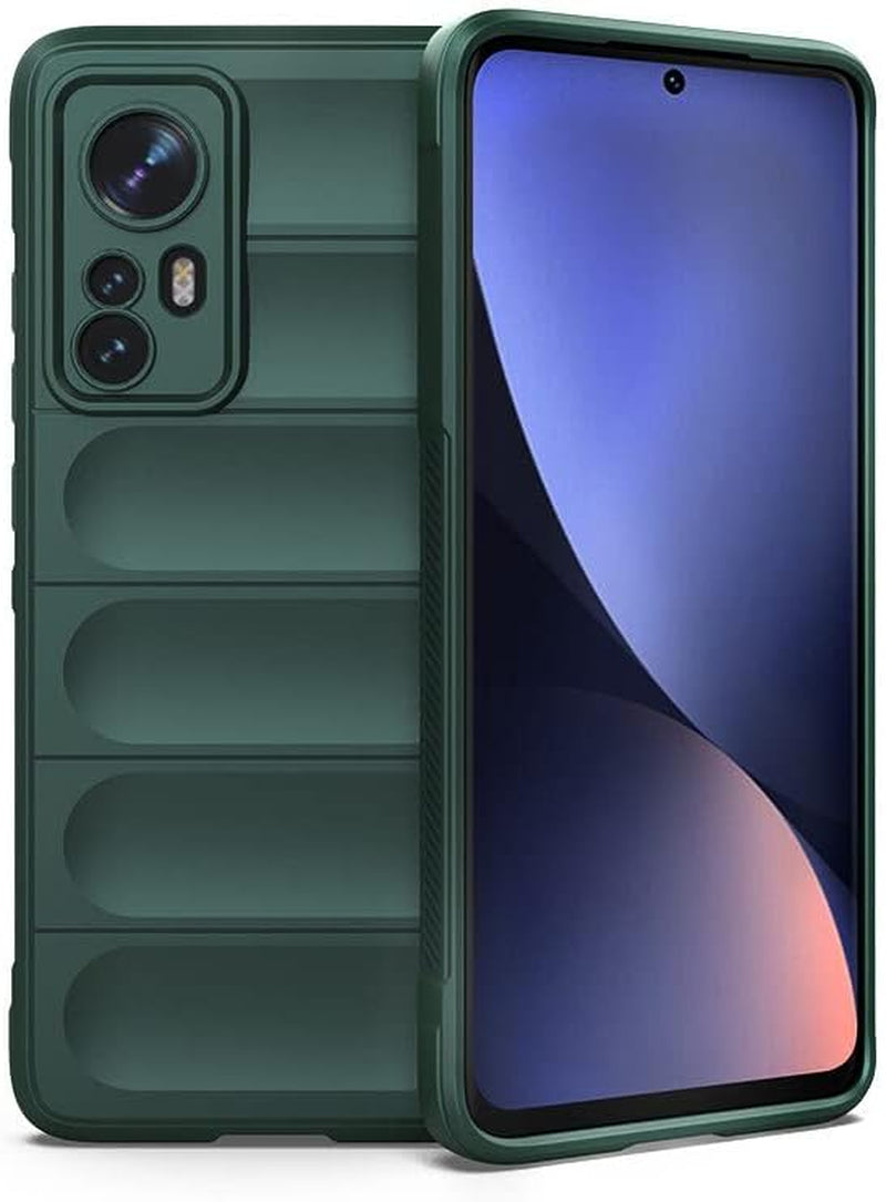 Xiaomi 12 Lite Case, Eabhulie Flexible TPU Silicone Non-Slip Shock-Absorbent Case Cover for Xiaomi 12 Lite Green  EabHulie   