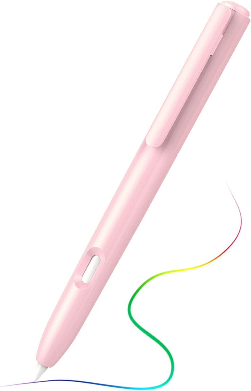 Timovo Holder Case Fit Apple Pencil 2Nd Generation, Retractable Protective Pencil Case Cover with Sturdy Clip for Apple Pencil 2Nd Gen,Taro Purple  TiMOVO Light Pink  