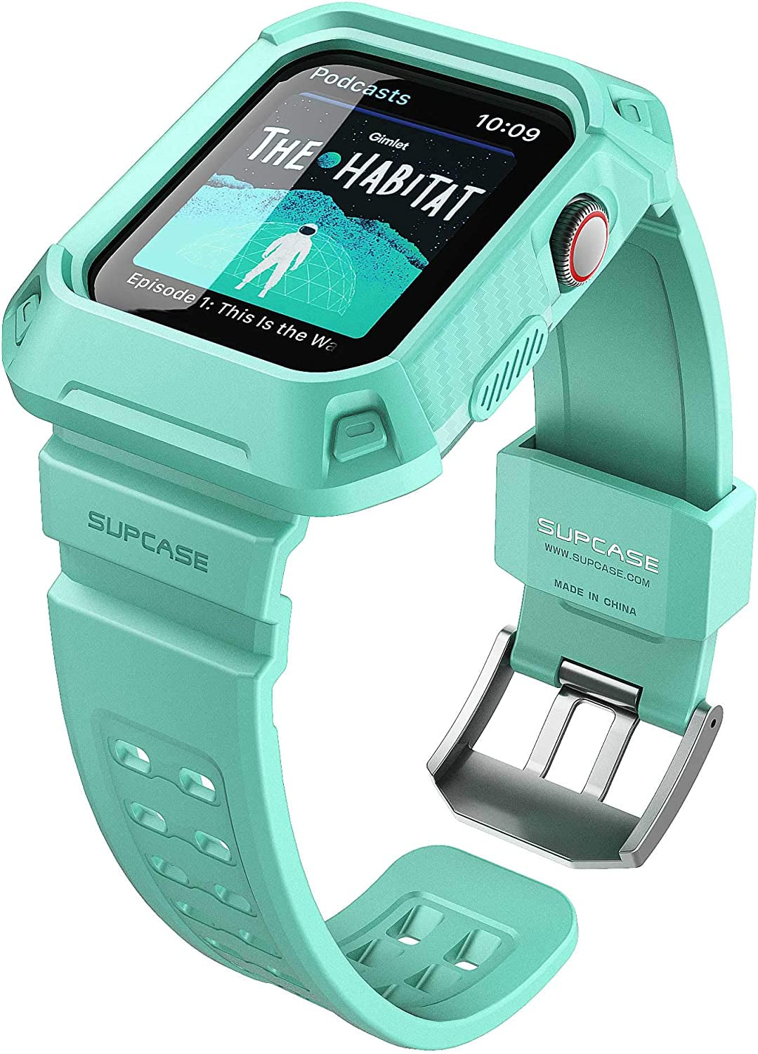 SUPCASE [Unicorn Beetle Pro] Designed for Apple Watch Series 8/7/6/SE/5/4 [45/44Mm], Rugged Protective Case with Strap Bands (Black)  SUPCASE MintGreen  