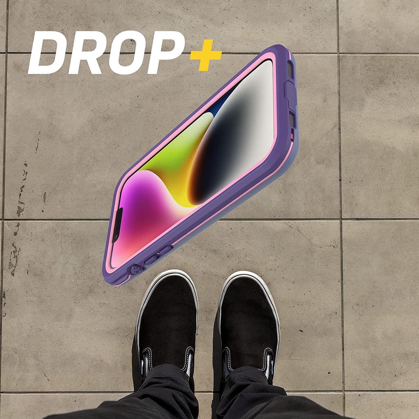 Otterbox FRĒ Series Waterproof Case with Magsafe (Designed by Lifeproof) for Iphone 14 - Valor (Purple)  OtterBox   