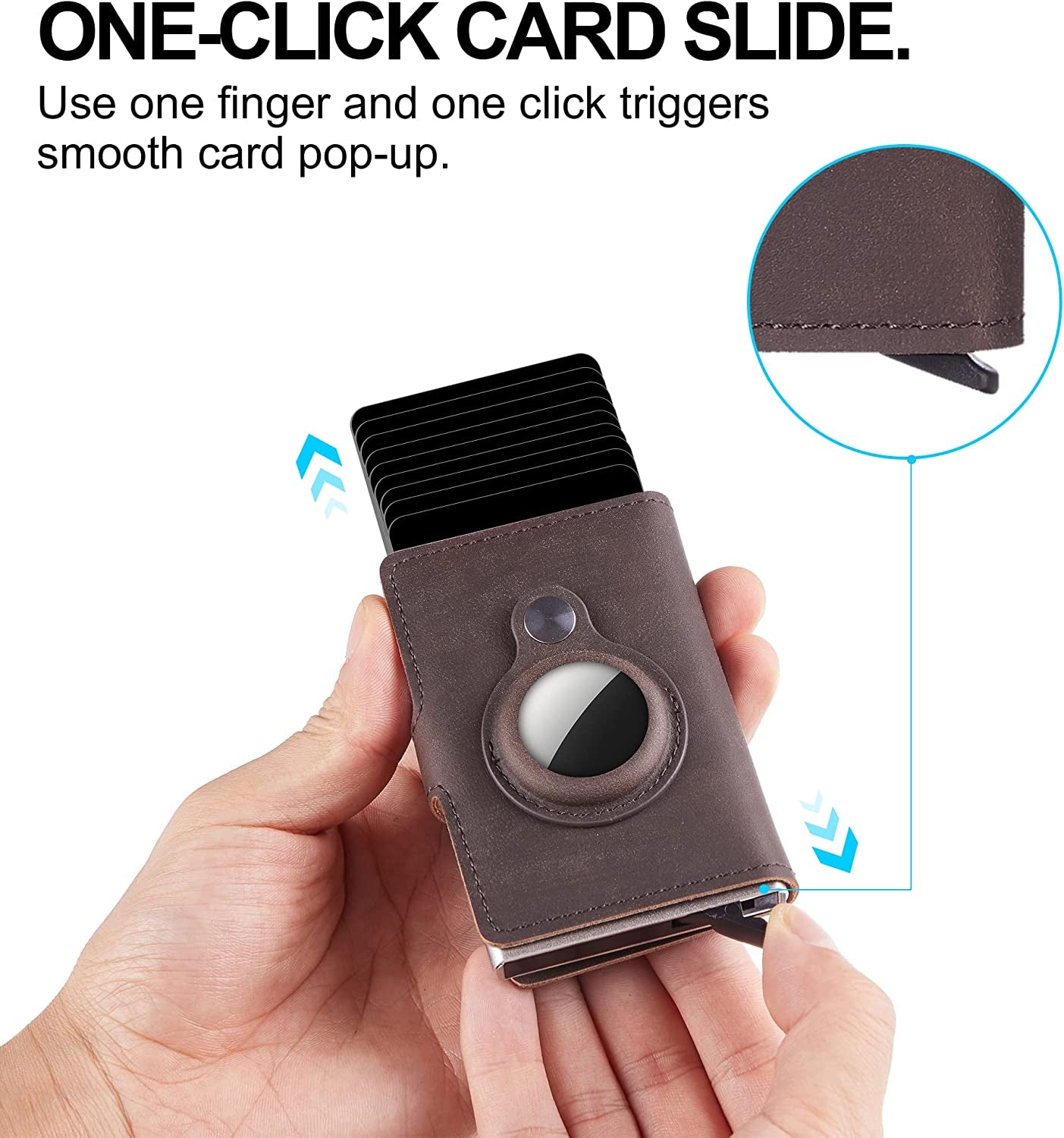 Guidemoh Airtag Wallet for Men,Slim RFID Mens Wallets with Money Clip Blocking Credit Card Holder for Men with Gift Box  Guidemoh   