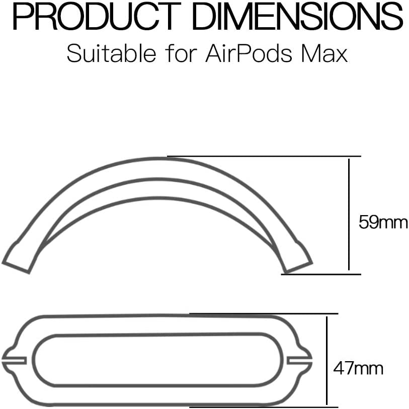 Tucana Case Compatible for Airpods Max Headphones, Silicone Headband Skin Cover, Earcup Accessary Pink  TUCANA   