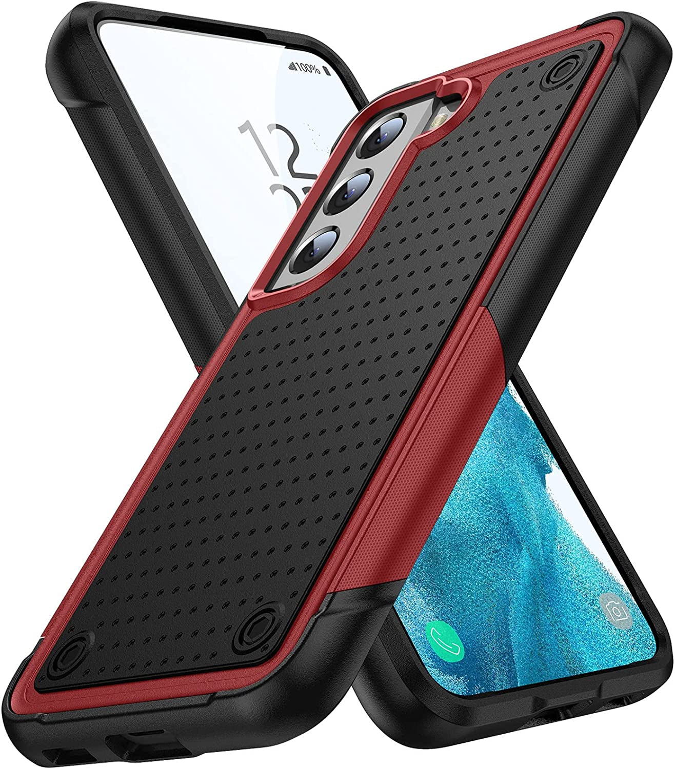 TORRTOWAY Designed for Samsung Galaxy S22 plus Case Galaxy S22+ Case Gift Militay Grade Drop Protective Cover Shockproof Case for Galaxy S22 plus Phone Case for Women Men Boy Girl (Purple+Blue)  TORRTOWAY Red+Black  