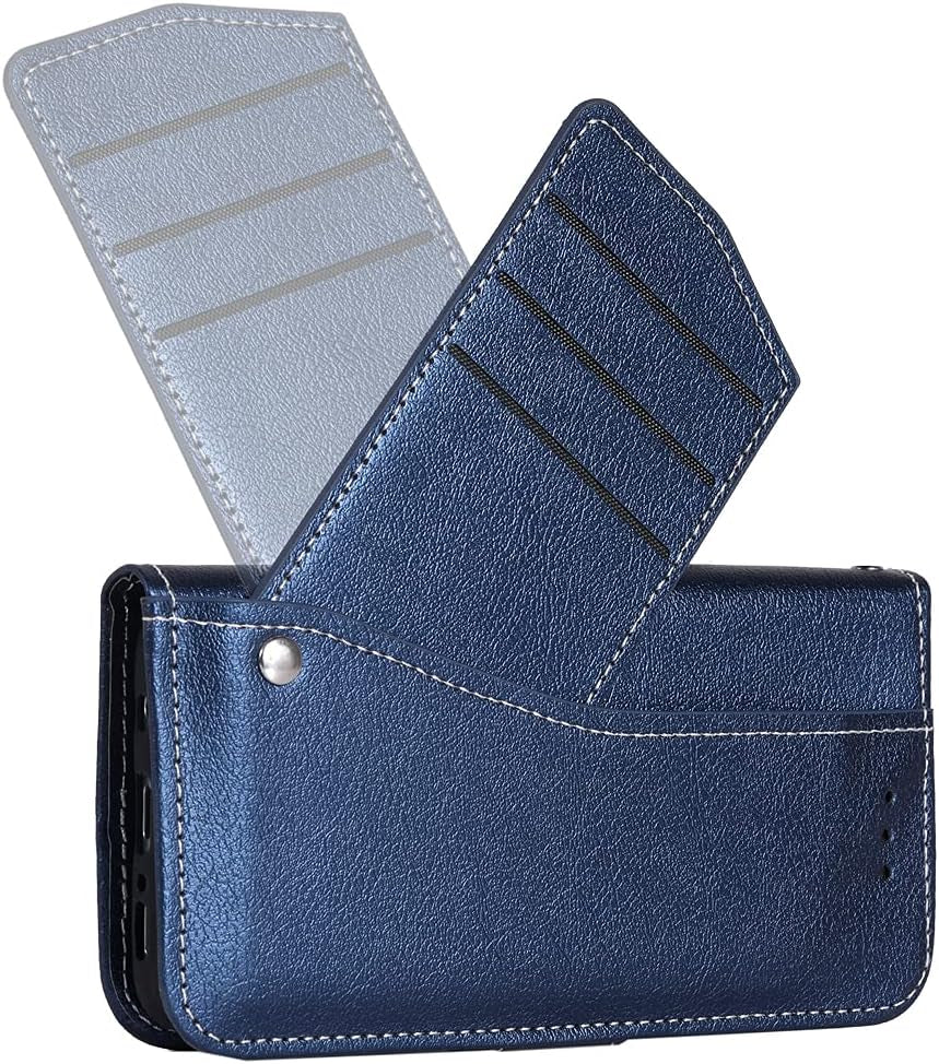 Asuwish Compatible with LG V35 Thinq V30 plus Wallet Case Wrist Strap Lanyard Leather Flip Cover Card Holder Stand Cell Accessories Phone Cases for LGV30 LGV35 LG30 LG35 V30 35 V30+ V30S H931 Blue  Asuwish   