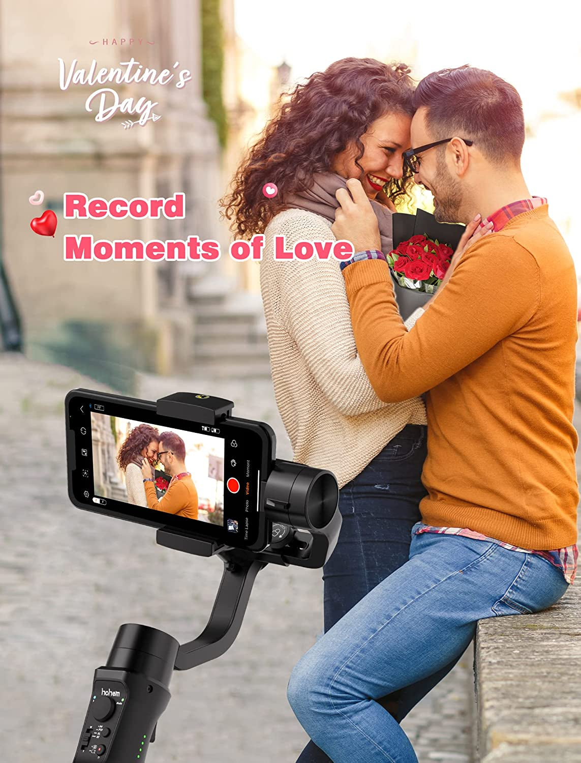 Gimbal Stabilizer for Smartphone, 3-Axis Phone Gimbal for Android and Iphone 14,13,12 PRO, Stabilizer for Video Recording with Face/Object Tracking, 600 °Auto Rotation - Hohem Isteady Mobile Plus  Hohem Technology Co.   