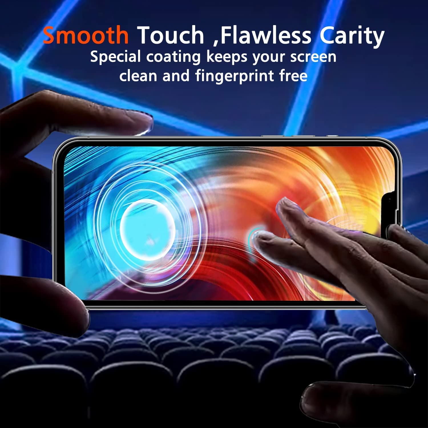 Ferilinso [6-In-1] for Apple Iphone 14 & 13 Screen Protector Accessories 3 Pack 9H Tempered Glass 2 Pack HD Camera Lens Protector Cover Protection Case Friendly Mounting Frame Protector De Pantalla  Ferilinso   