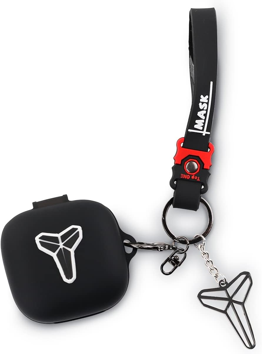 Fit Designed for Beats Fit Pro 2021 New Earbuds, Suublg Beats Fit Pro Cartoon Silicone Headphones Charging Case Cover with Cute Doll Keychain Full Body Anti-Lost Lanyard Protection  Suublg ManLogo  