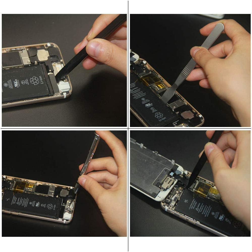 Ewparts 9 Pieces Laptop Pry Tool Kits Mobile Battery Prying Metal Spudger Set Plastic Pry Tool Kit Phone Screen Repair Tools Kit for Computer Electronics Screen Opening Repair Tool Kit  Ewparts   