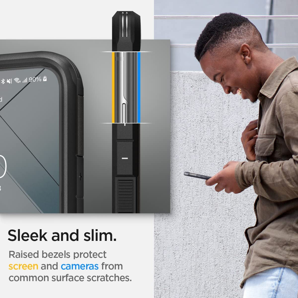 Spigen Tough Armor Designed for Galaxy S22 plus Case (2022) - Gunmetal  Spigen   