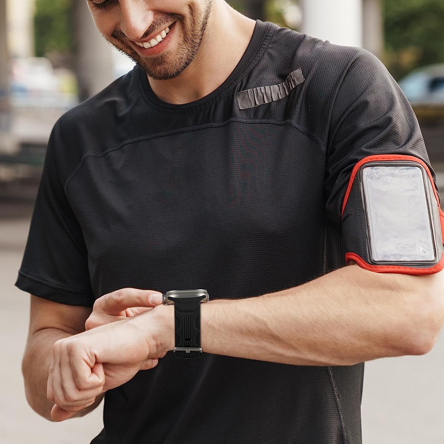 Seizehe Sport Bands Compatible with Apple Watch Ultra Band 49Mm 45Mm 44Mm 42Mm for Men, Soft Silicone Wristbands Replacement Strap for Iwatch Ultra Bands Series 8/7/SE/6/5/4/3/2/1, 2 Packs  Seizehe   