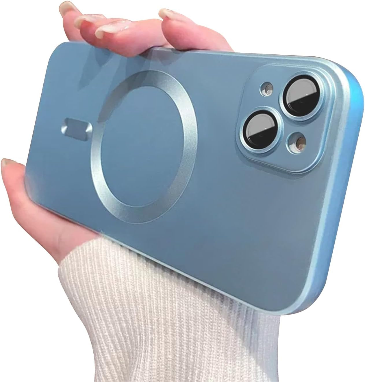 Fycyko Phone Case for Iphone 14 Pro Max Magnetic Case [Adaptation with Magsafe] Slim Cute Luxury Soft Silicone Design for Iphone 14 Pro Max 6.7'' with Camera Protector-Black  Fycyko   