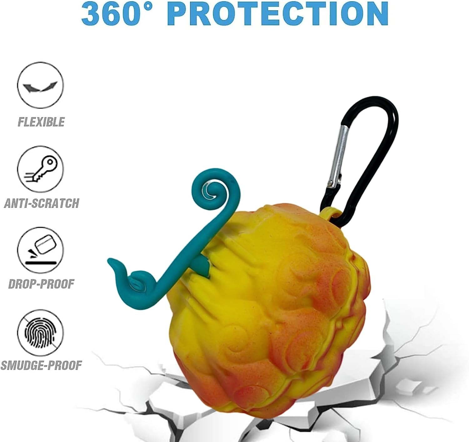 [2 Pack] CASEVERSE Case for Samsung Galaxy Buds2 Pro/Buds 2/Buds Live/Buds Pro, Cute Soft Silicone Anime Protection Charging Cover with Keychain for Boys  CASEVERSE   