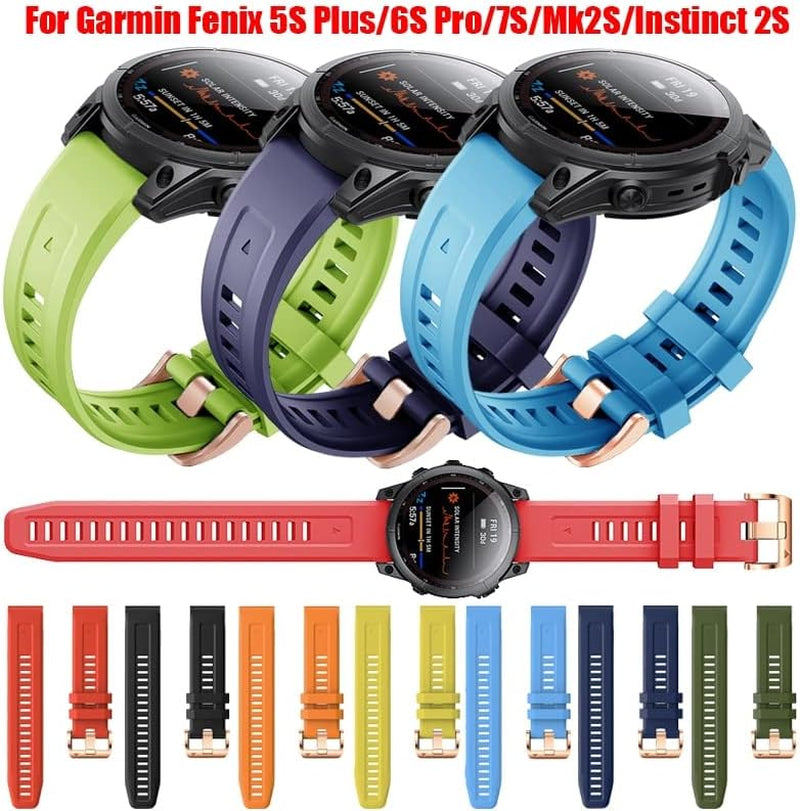 KAVJU 20Mm Silicone Watch Band Straps for Garmin Fenix 6S 6S Pro 5S 5Splus Descent Mk2S D2 Delta Smart Watch Band Straps Quick Releas  KAVJU   