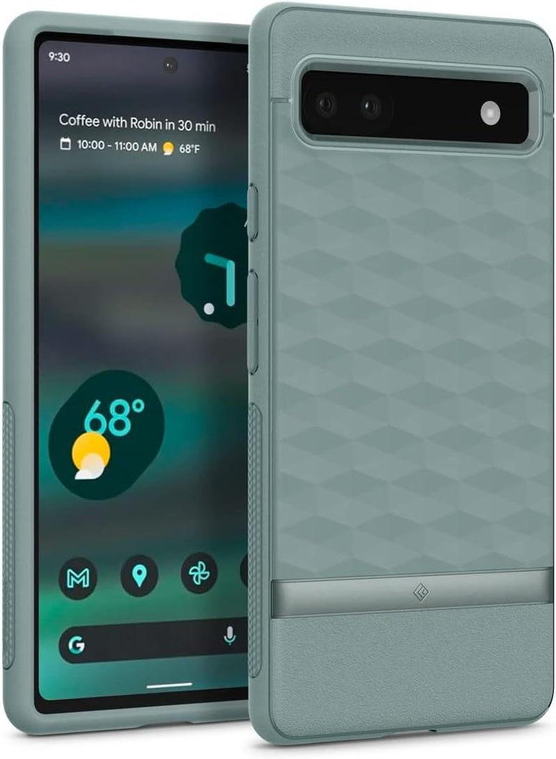 Caseology Parallax Compatible with Google Pixel 6A Case 5G (2022) - Matte Black  Spigen Sage Green  