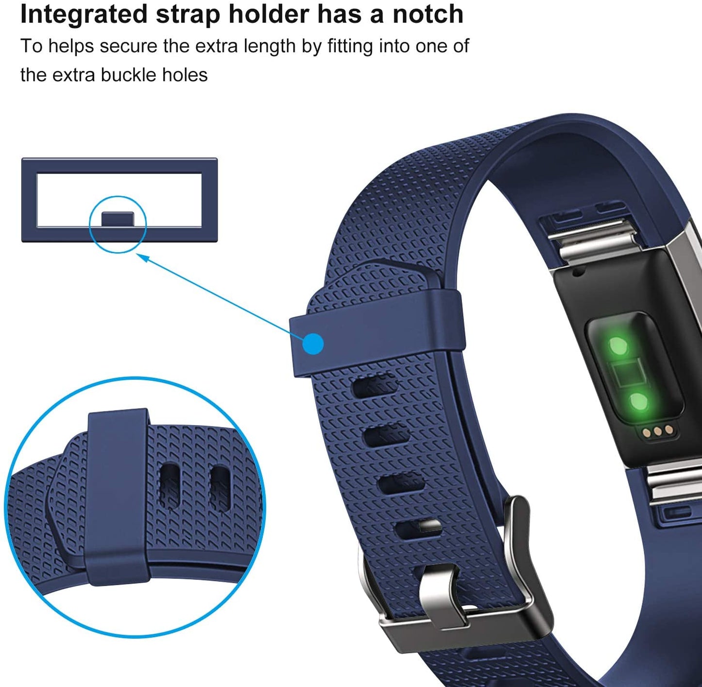 3 Pack Bands Compatible with Fitbit Charge 2, Classic & Special Edition Replacement Bands for Fitbit Charge 2, Women Men  OYODSS   