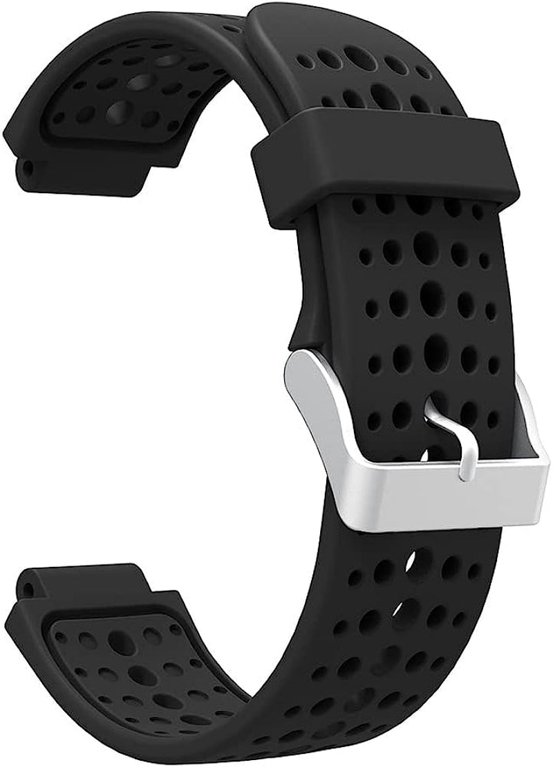 Eeomoik Bands for Garmin Forerunner 235 Band Silicone Bracelet for Forerunner 220/230/235/620/630/735XT/235 Lite Replacement Strap  EEOMOiK Black  