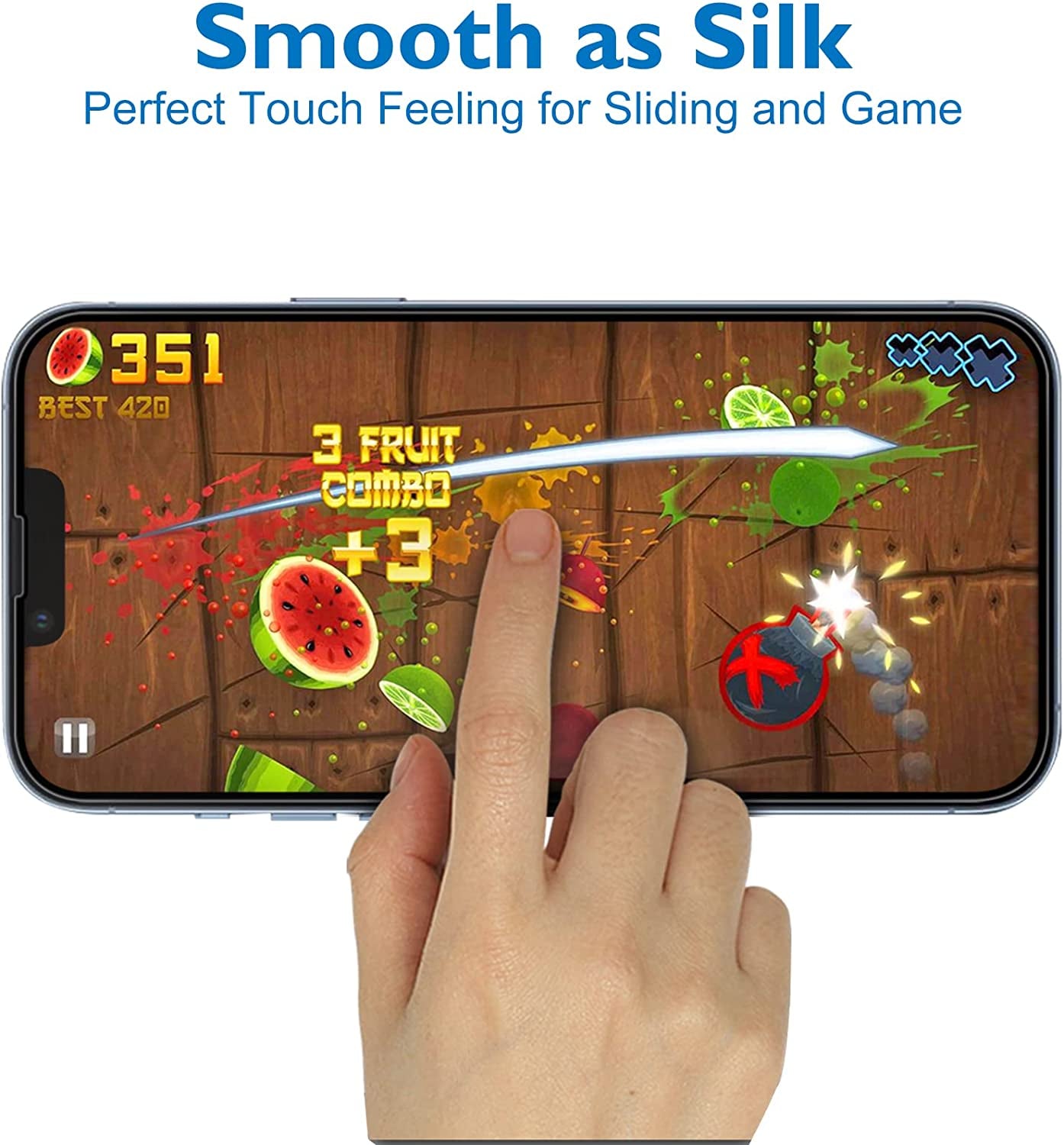 Mothca Matte Glass Screen Protector for Iphone14/Iphone 13/13 Pro 6.1-Inch Anti-Glare/Anti-Fingerprint Tempered Glass Film Full Screen Case Friendly Bubble Free for Iphone 14/13/13 Pro Smooth as Silk  Mothca   