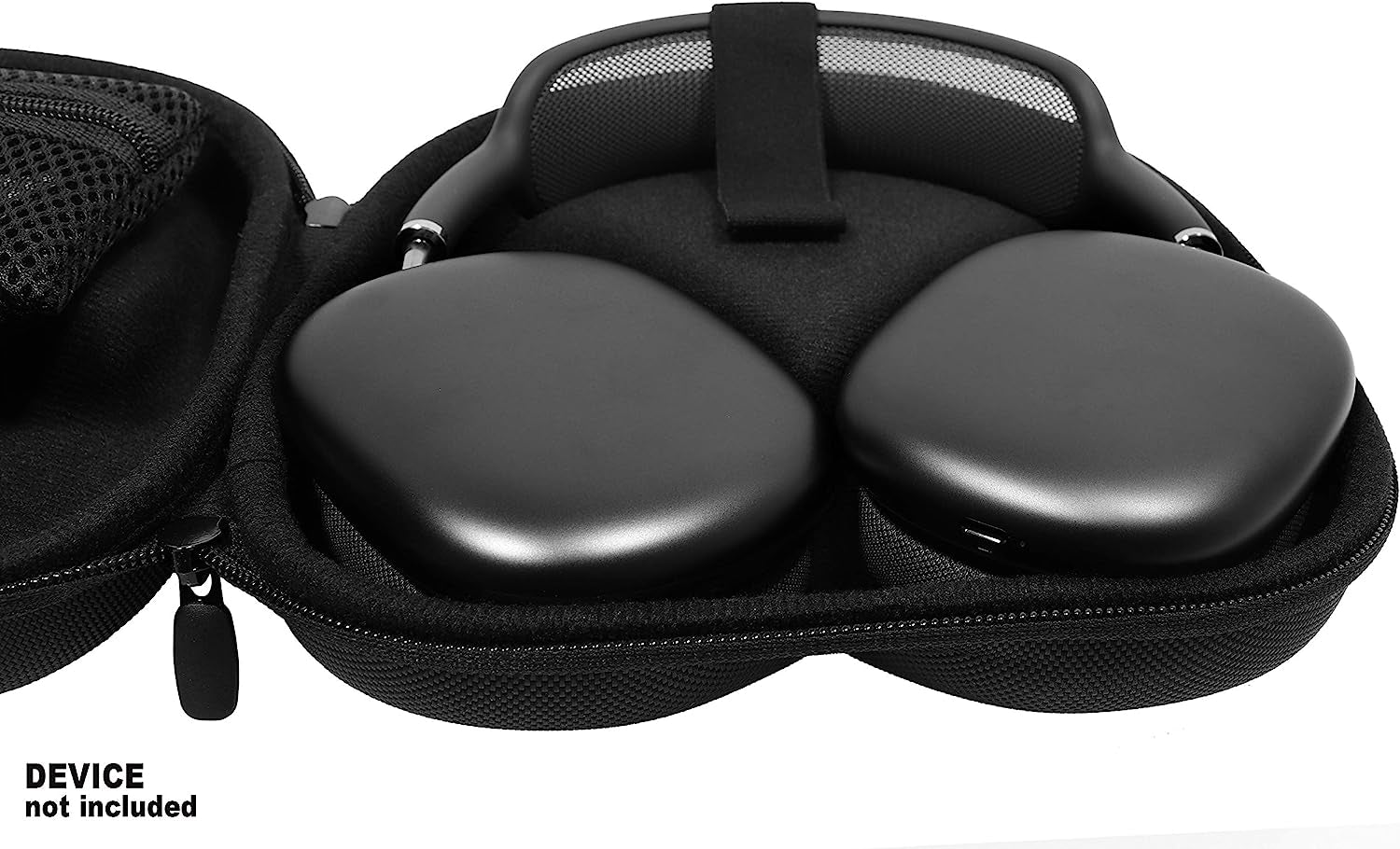 Alltravel Case for New Apple Airpods Max, Customized Shaping Exact Holding of the Holding, Mesh Pocket for Charger Cable, Easy to Go Carabiner  Alltravel   