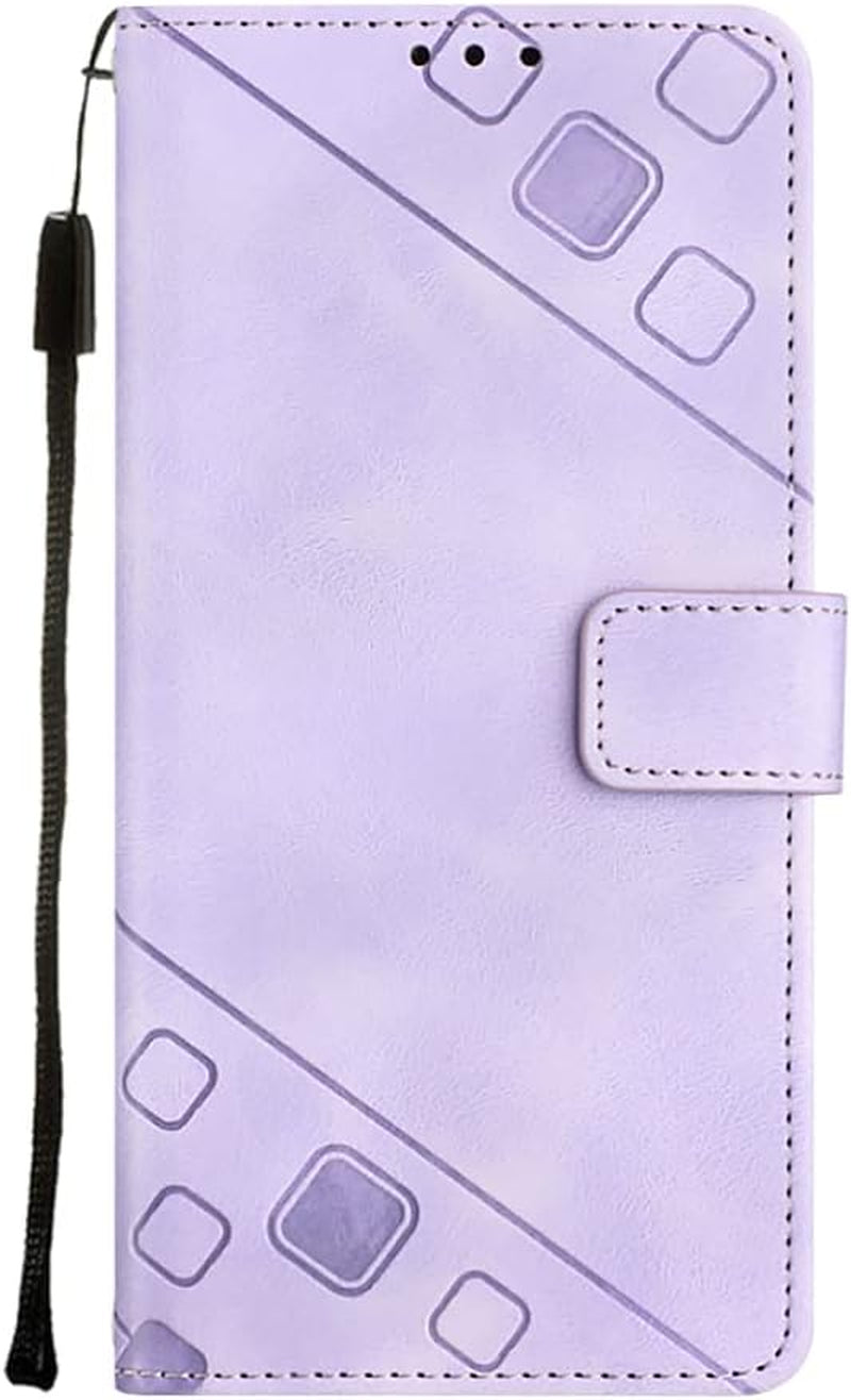 NVWA Compatible with Sony Xperia 1 V Case Wallet with Credit Card Slots Kickstand Wrist Strap and Long Lanyard Blue Leather Crossbody Protective Cover with Embossed Design  NVWA Purple Iphone 13 Mini 5.4" 