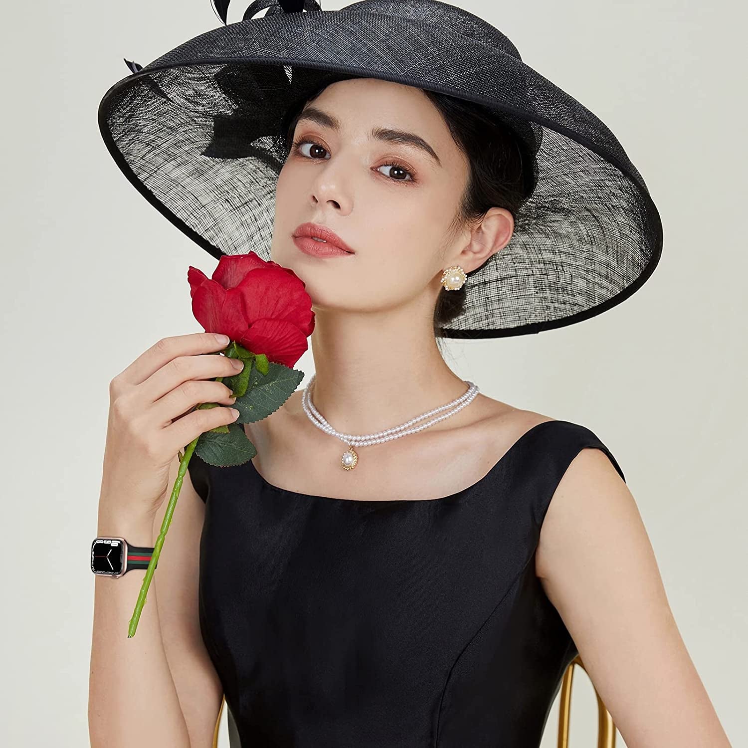 Designer Sport Bands Compatible with Apple Watch Band 42Mm 44Mm 45Mm 49Mm Series 8 Ultra 7 6 5 4 3 2 1 SE Women Men, Breathable Soft Silicone Strap Replacement Band for Iwatch Bands  Plesechde   