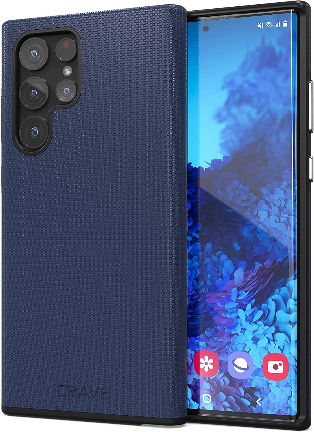 Crave Dual Guard for Samsung Galaxy S22 Ultra Case, Shockproof Protection Dual Layer Case for Samsung Galaxy S22 Ultra, S22 Ultra 5G - Aqua  Crave Navy  