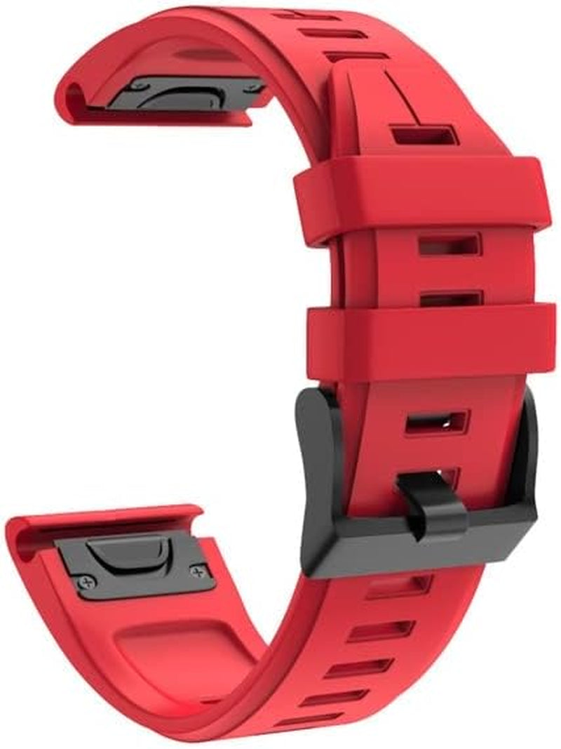 EGSDSE 22 26Mm Silicone Smart Watch Band for Garmin Fenix 7 7X 6 6X Pro 5 5X plus Strap Watchband Accessories for Garmin Epix Bracelet  EGSDSE Medium 26mm For Fenix 5X 5XPlus 