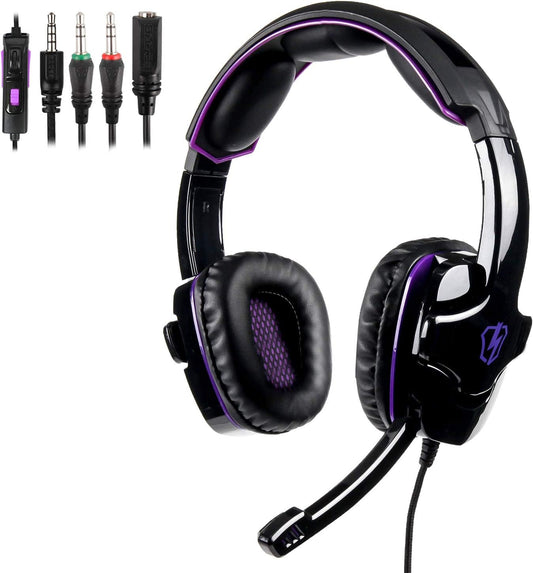 Docooler Gaming Headset 3.5Mm Stereo Over-Ear Headphone with Adjustable Microphone for PC Laptop Smart Phone  Docooler   