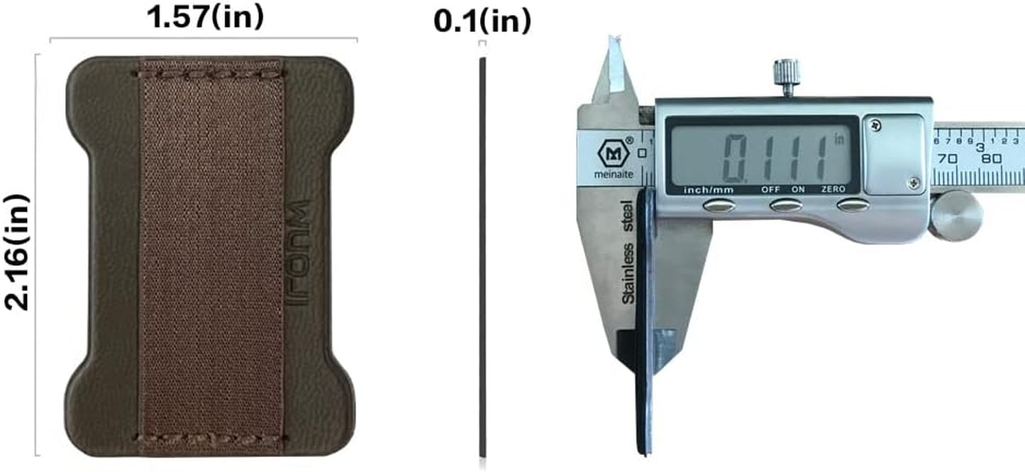 WUOJI - Finger Strap Phone Holder - Ultra Thin Anti-Slip Universal Cell Phone Grips Band Holder for Back of Phone - 2Pack(Gray)  WUOJI   