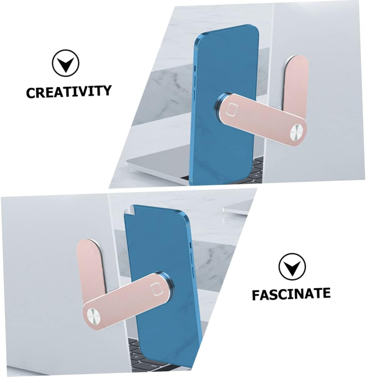 Ciieeo 1 Set Flat Expansion Bracket Cellphone Stand Adjustable Laptop Phone Mount Laptop Side Mount Magnetic Stand Magnetic Tablet Mount Magnetic Laptop Phone Mount Magnetic Phone Stand  Ciieeo   