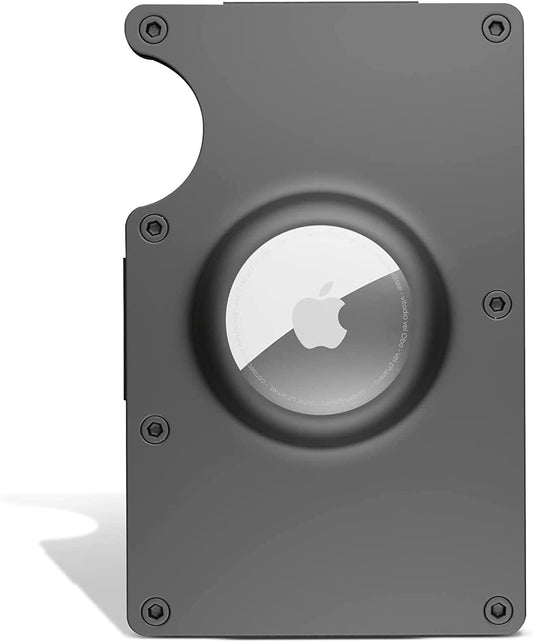 Anovus Air Tag Wallet | Accessory and Case for Airtag | Trackable Wallet with Airtag Holder | Aluminum Money Clip and Airtag Wallet for Men with RFID Technology | Cardholder and GPS Wallet for Men  ANOVUS   