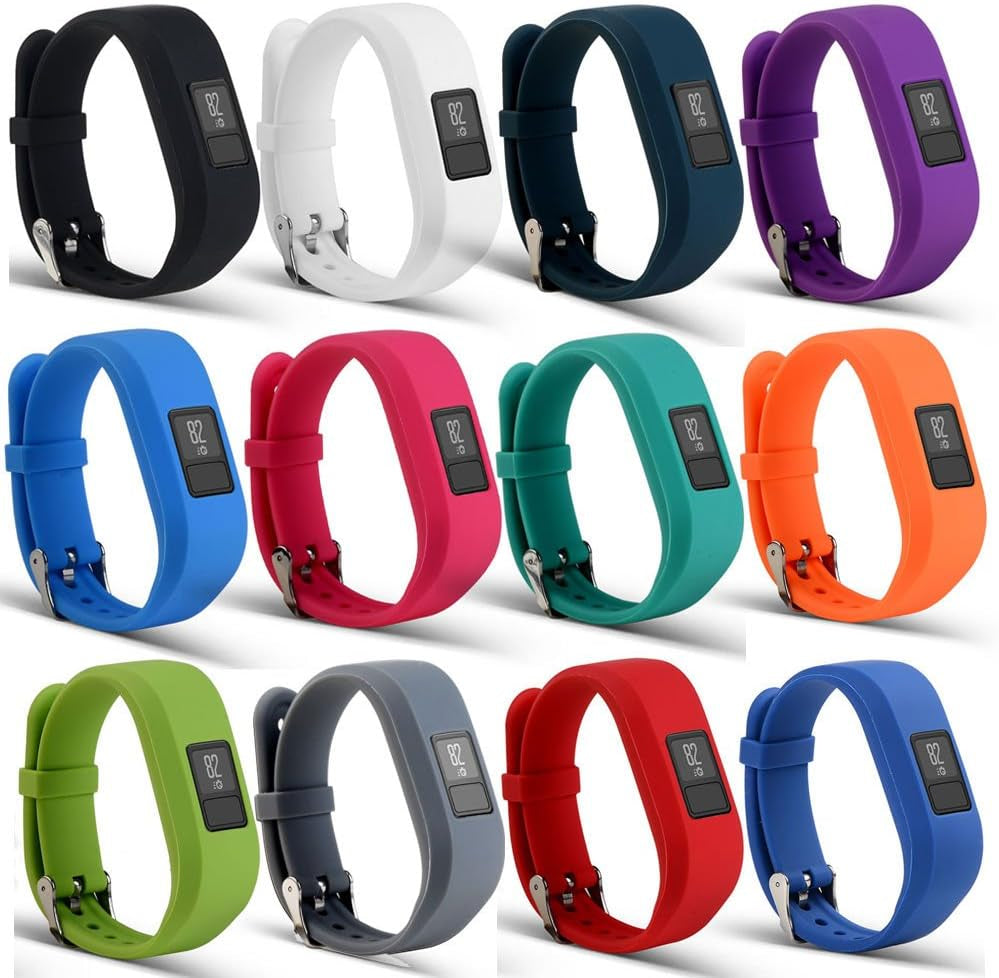 Band for Garmin Vivofit 3/JR/JR.2, Soft Silicon Bracelet Strap Replacement Bands for Garmin Vivofit Jr/Vivofit Jr.2/Vivofit 3(No Tracker)  AUTRUN Style A:12Pcs Bands  