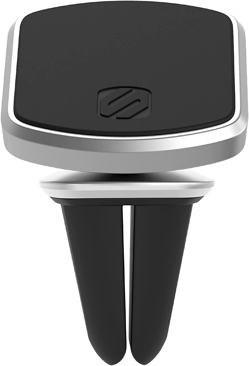 Scosche ME2MPM-SP Adjustable, Portable Laptop/Computer Monitor Stand - Magnetic Mount Phone Holder & Monitor Mount for Travel & Desk Use  SCOSCHE Vent, Sliver  