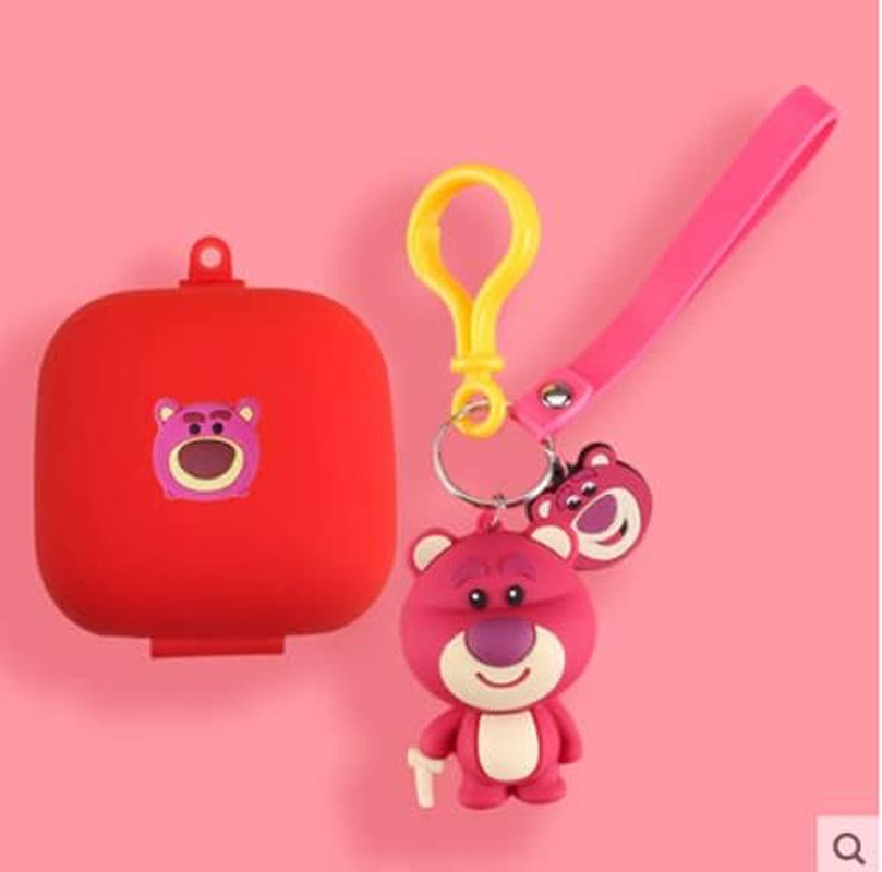 Silicone Protective Case Full Cover for Beats Powerbeats Pro Wireless Earphones Case Earbuds Case Wireless Headset (Purple)  Brave troops Red  