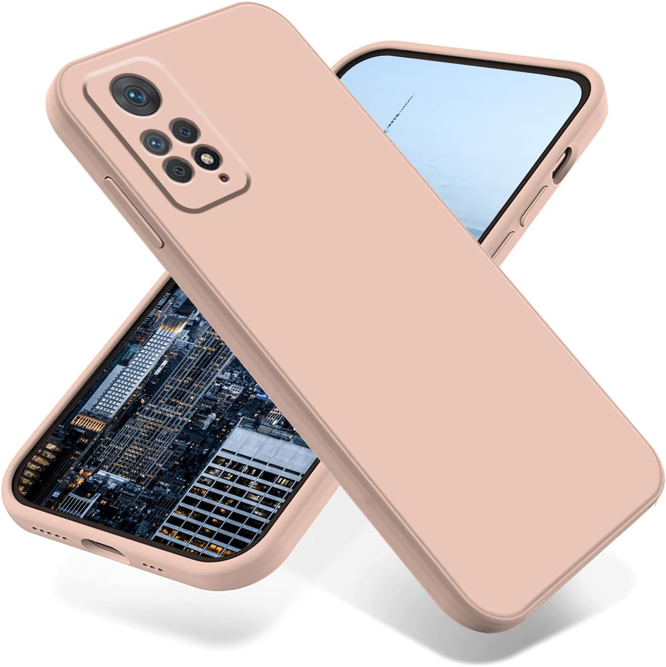 Jancyu Compatible with Redmi Note 12 Pro 4G Case, Silicone Phone Case for Xiaomi Redmi Note 12 Pro 4G, 360°Full Protective, Shockproof and Fingerprint Resistant Accessorie (Black)  Jancyu Rosa  