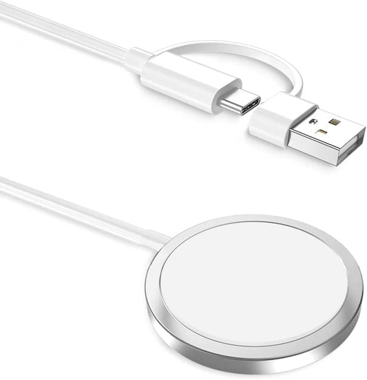 Basesailor Magnetic Wireless Charger with USB C Adapter,Portable Travel Cordless Qi Fast Charging Pad for Magsafe,Iphone 13 12 11 14 Pro Max Mini,Se XR Xs,Airpods,Samsung Galaxy S23 S22 Z Fold Flip  Basesailor   