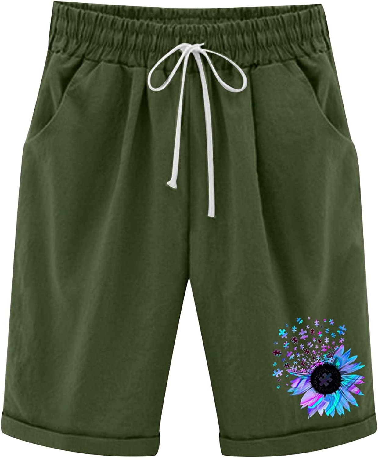 HSSDH Shorts for Women Beach, Women'S Casual Shorts Quick Dry Lightweight Summer Travel Beach Shorts for Women  HSSDH   