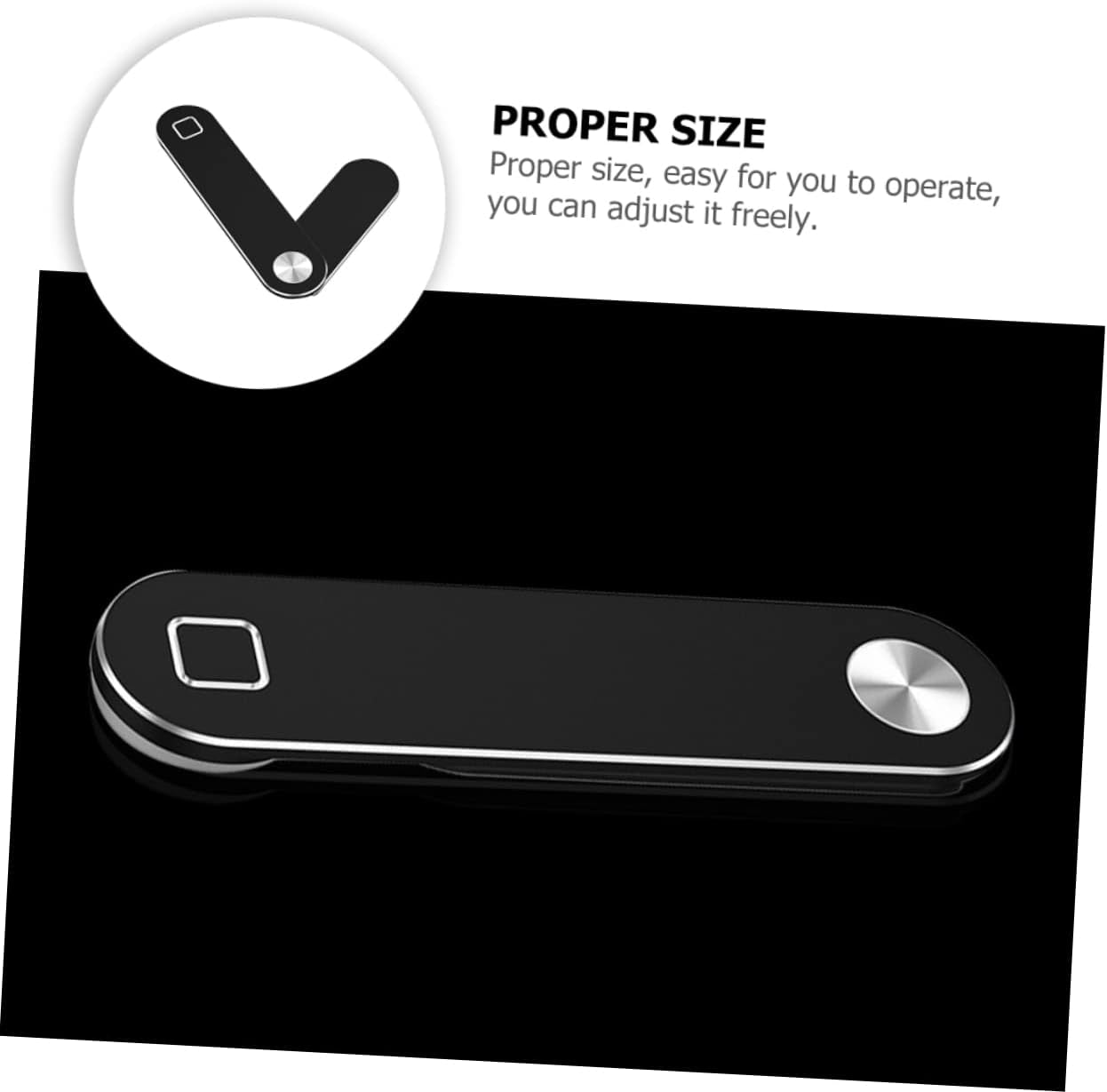 STOBOK 1 Set Flat Expansion Bracket Laptop Mobile Holder Magnetic Tablet Mount Metal Holder Tablet Holders Laptop Phone Mount Magnetic Cell Phone Stand Black Mounting Clip Computer  STOBOK   