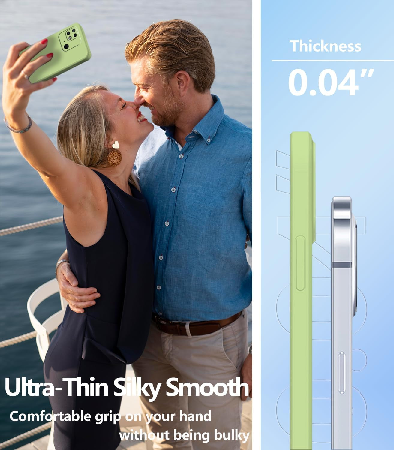 Tiwinxing Compatible with Xiaomi Redmi 10C Case Silicone Ultra Slim TPU Cases Shockproof Anti-Scratch Xiaomi Redmi 10C Phone Case Square Edges Protective Case (Green)  Tiwinxing   