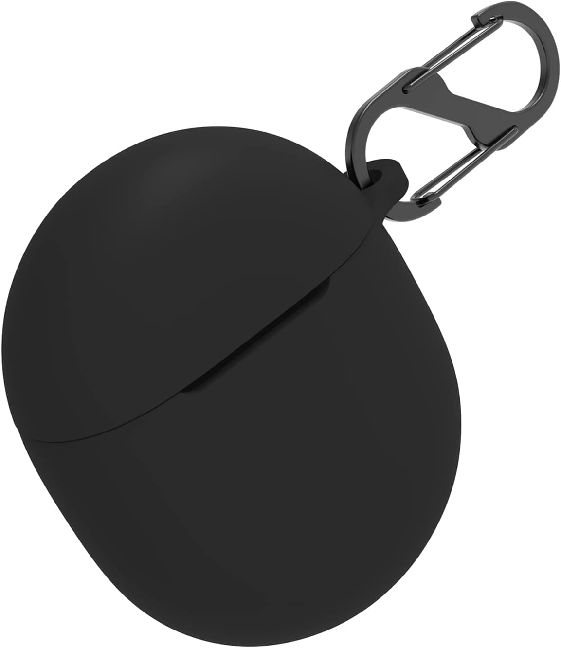 WUWOCJ Case Compatible for Google Pixel Buds Pro 2022,Anti-Lost Shockproof Easy Carrying Portable Silicone Protective Case Cover with Carabiner (Black)  WU-PPRO   