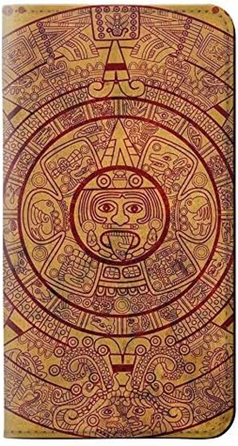 RW0692 Mayan Calendar PU Leather Flip Case Cover for LG V30, LG V30 Plus, LG V30S Thinq, LG V35, LG V35 Thinq  jjphonecase   