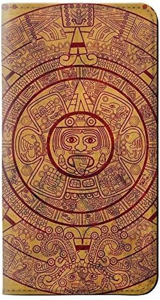 RW0692 Mayan Calendar PU Leather Flip Case Cover for LG V30, LG V30 Plus, LG V30S Thinq, LG V35, LG V35 Thinq  jjphonecase   