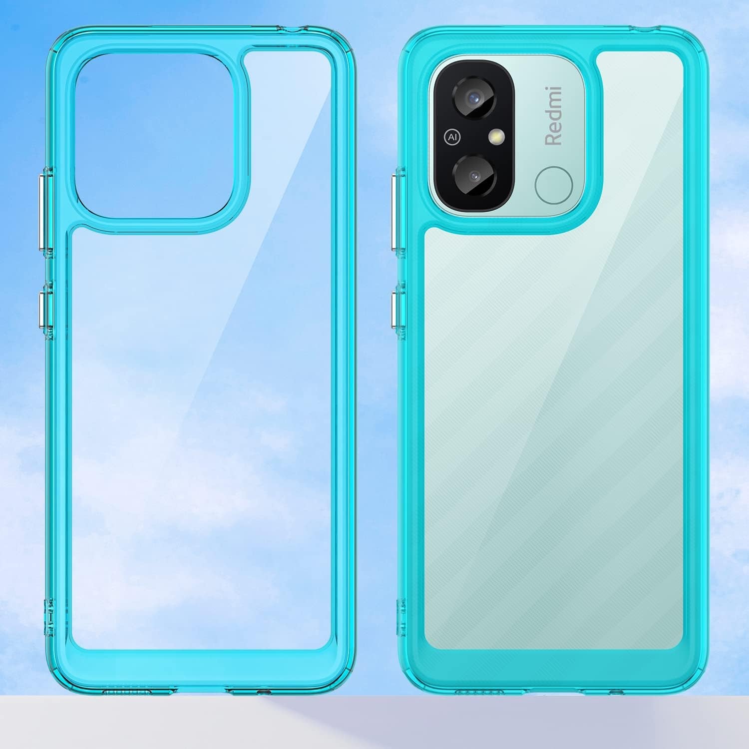 Zotita for Xiaomi Poco C55/12C/11A 4G Phone Case, Lightweight and High Transparency Shock Absorption Protection, TPU Material for Comfortable Touch, Screen Camera Lens for High Protection, (Blue)  Zotita   