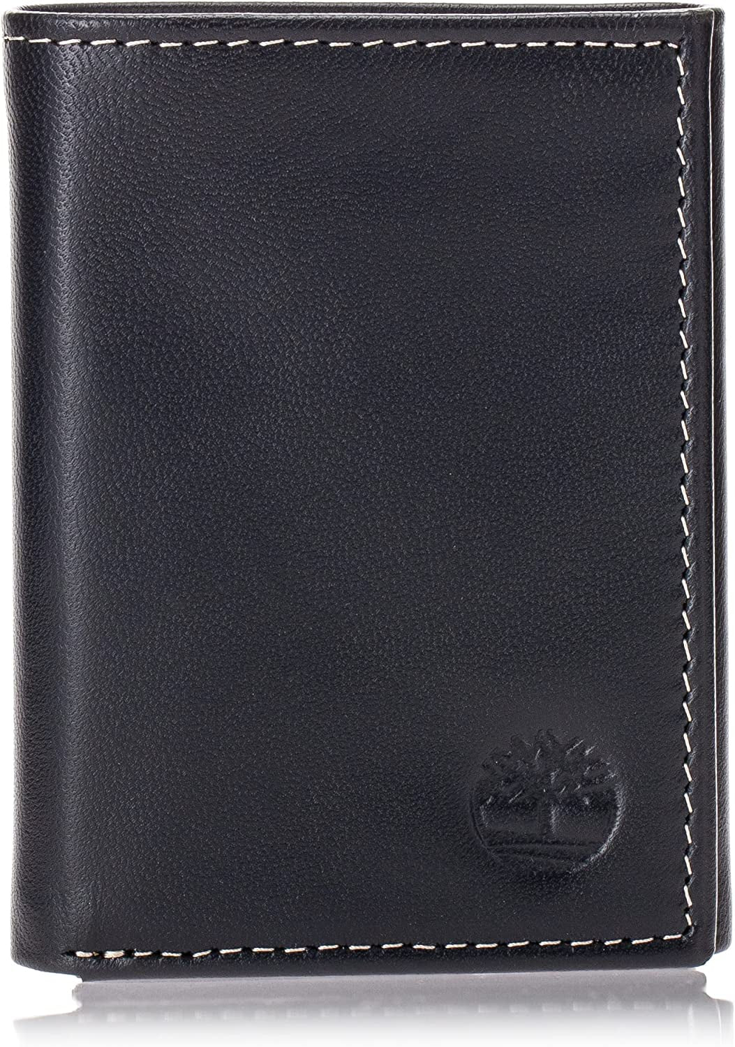 Timberland Men'S Leather Trifold Wallet with Id Window  Timberland Accessories Black (Cloudy) One Size 